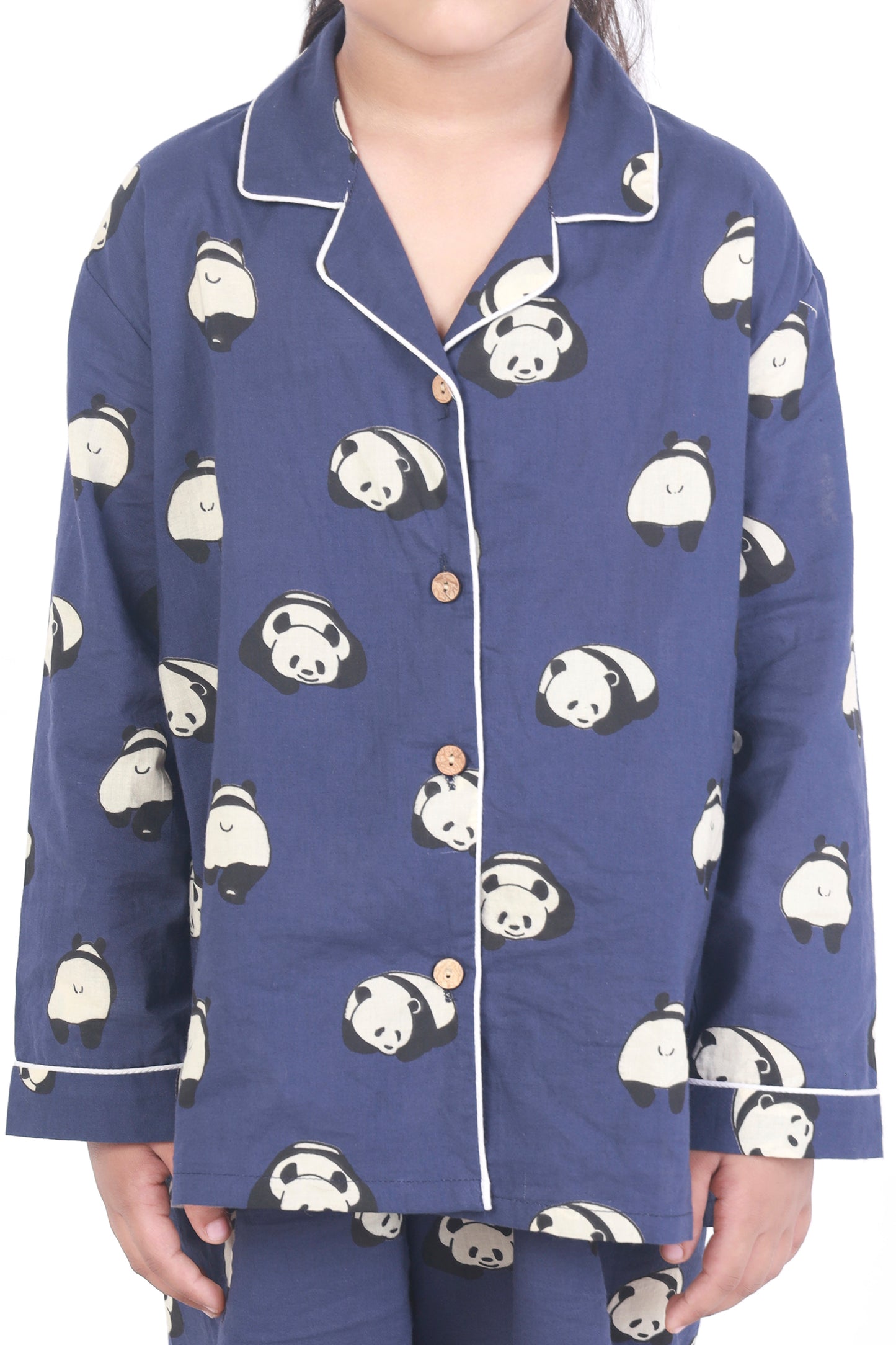 Blue Panda kids cotton shirt pajama nightsuit