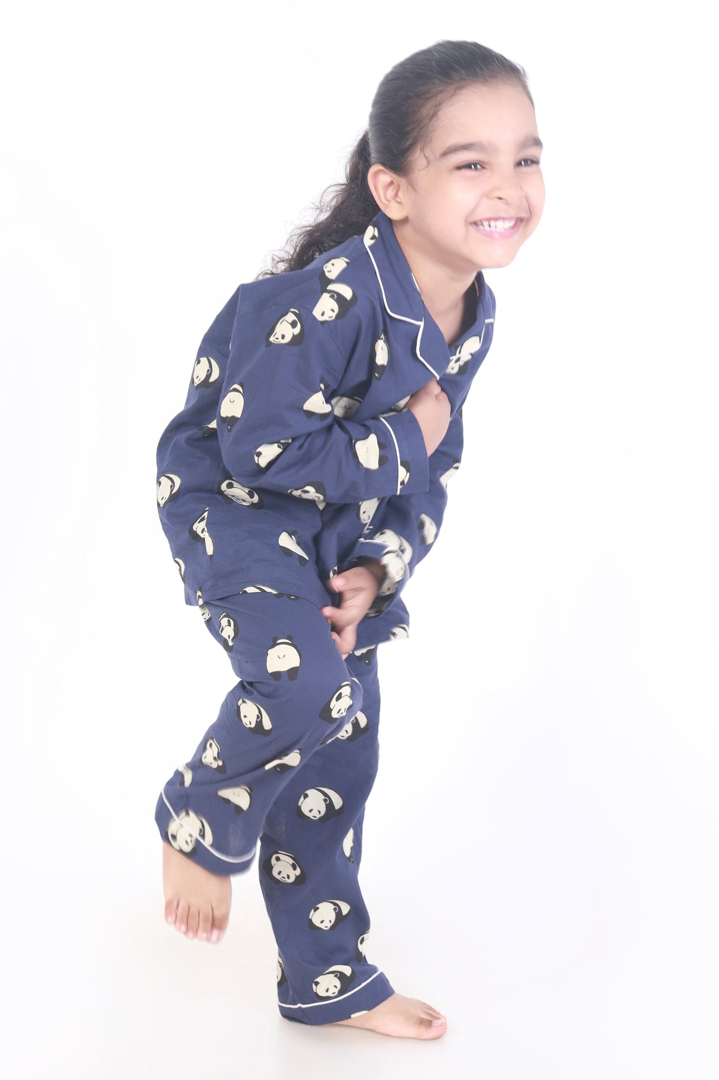 Blue Panda kids cotton shirt pajama nightsuit