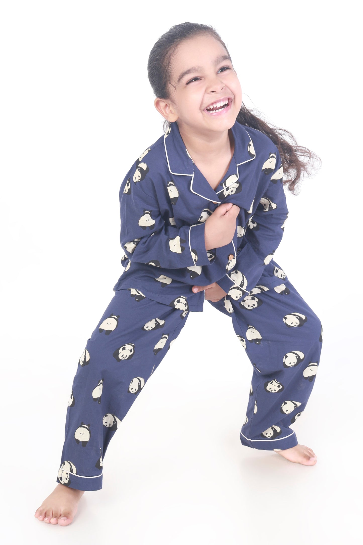 Blue Panda kids cotton shirt pajama nightsuit