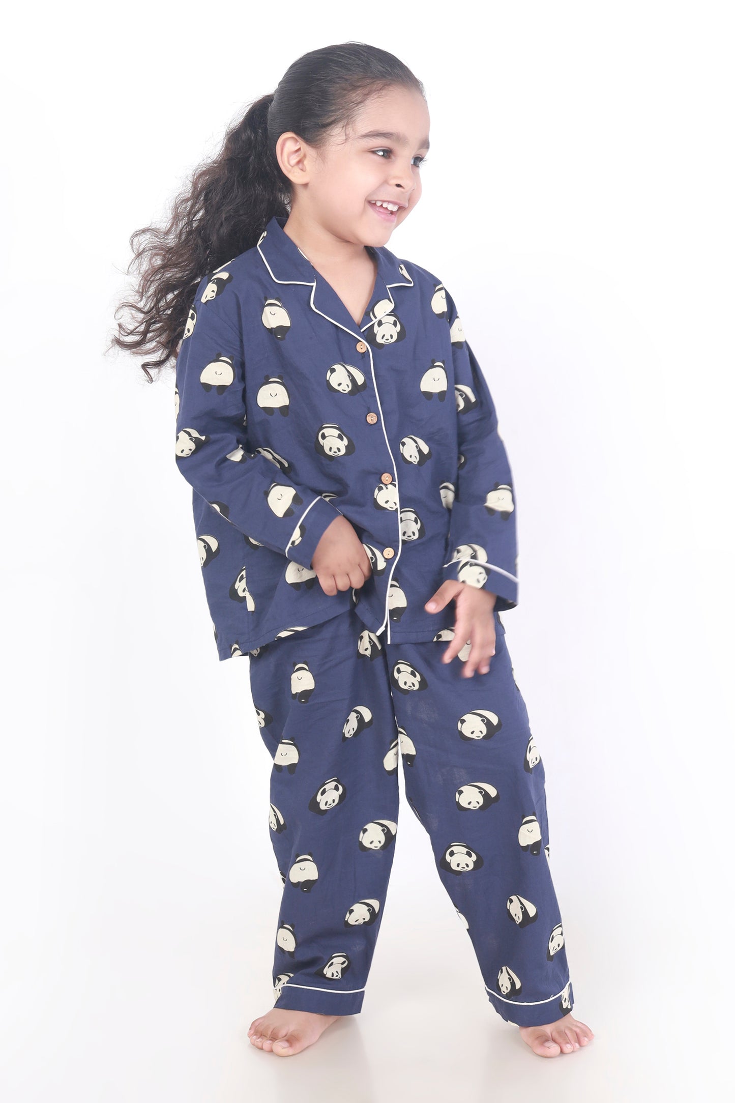 Blue Panda kids cotton shirt pajama nightsuit