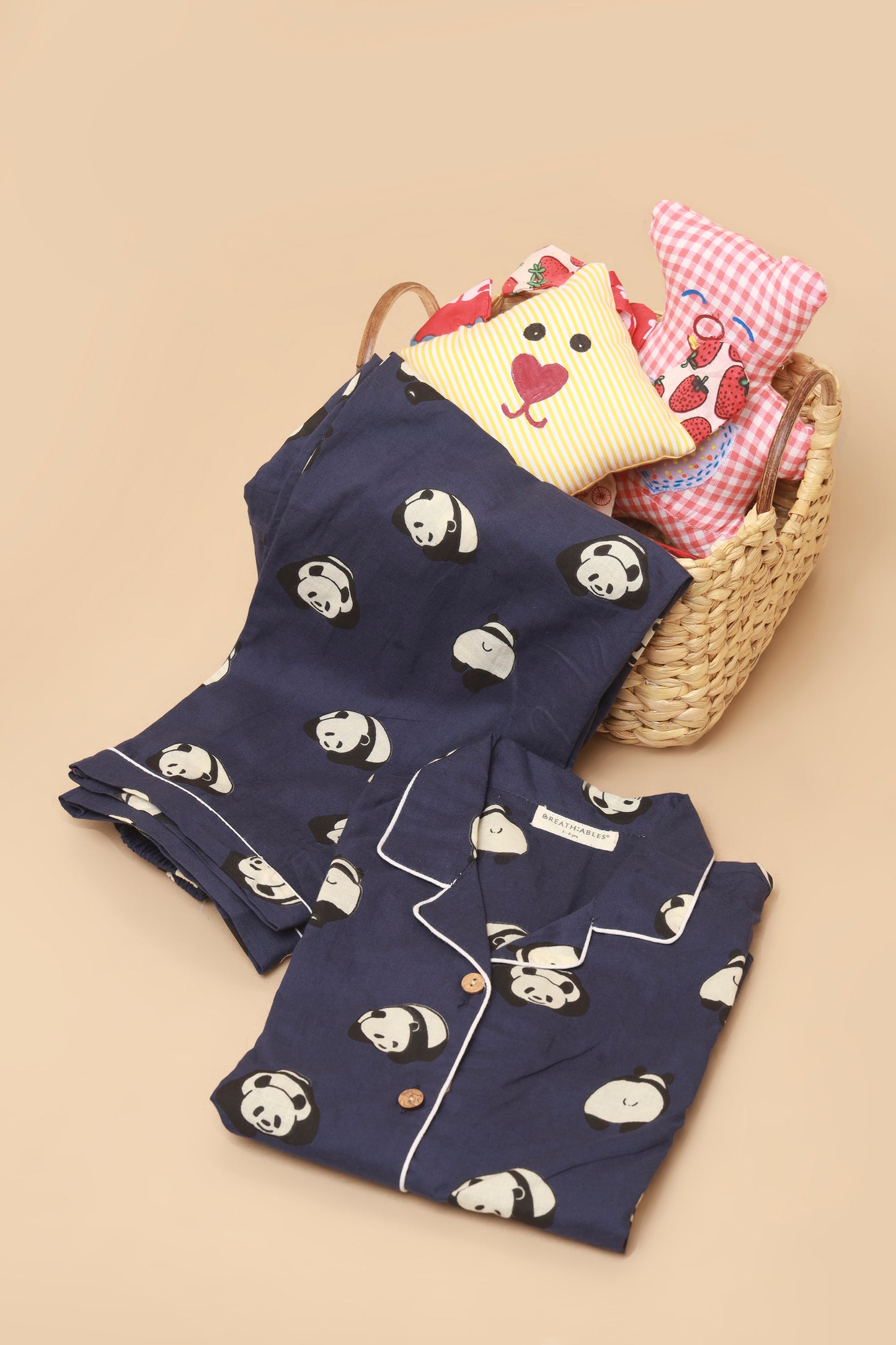 Blue Panda kids cotton shirt pajama nightsuit