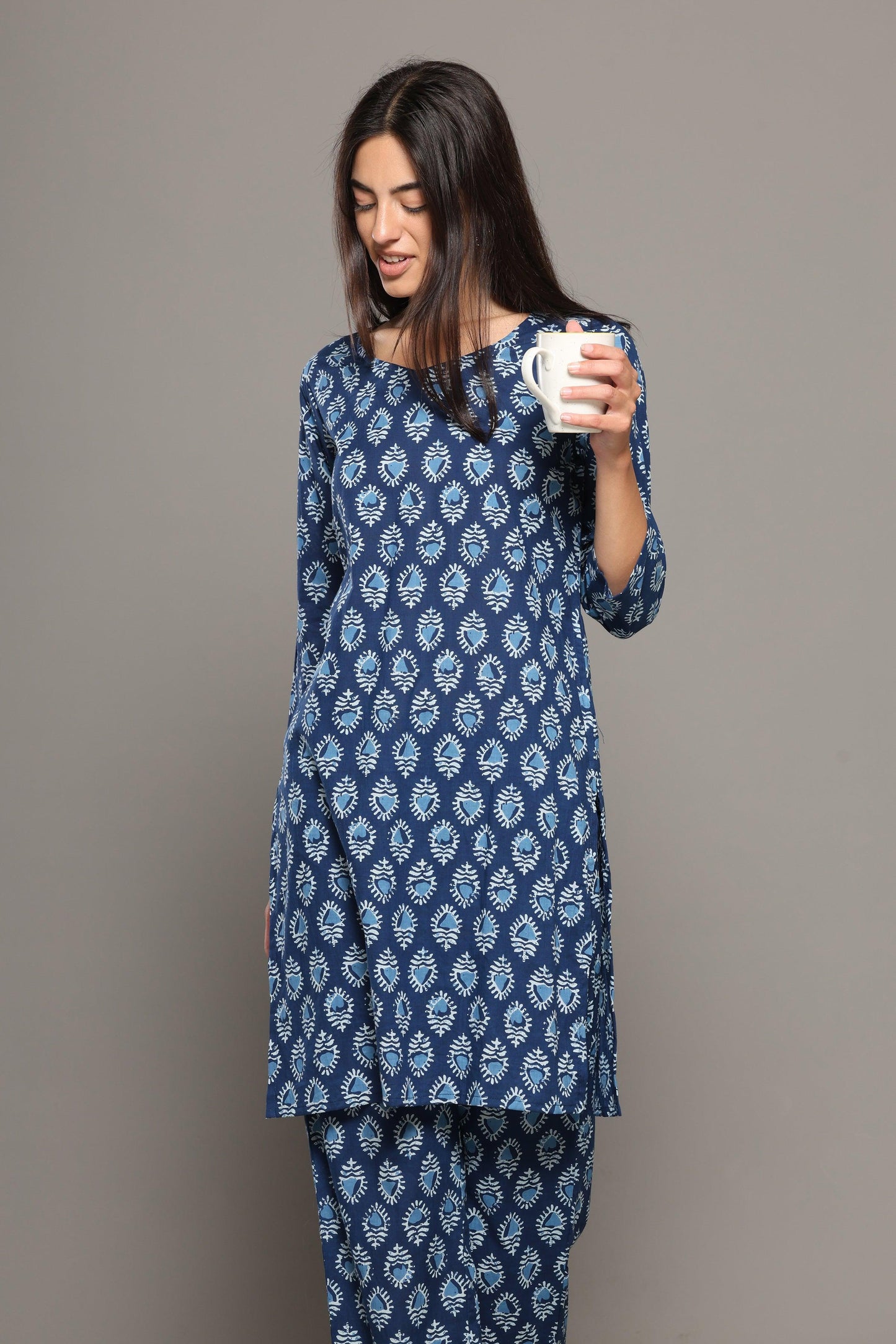 Bluebell Long Kurta Co-Ord Set - BREATH:ABLES