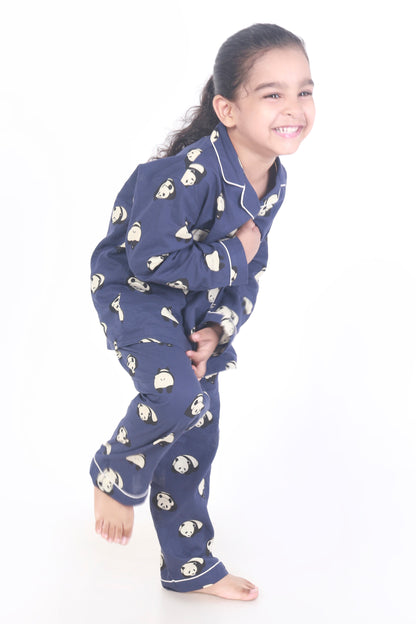Blue Panda kids cotton shirt pajama nightsuit