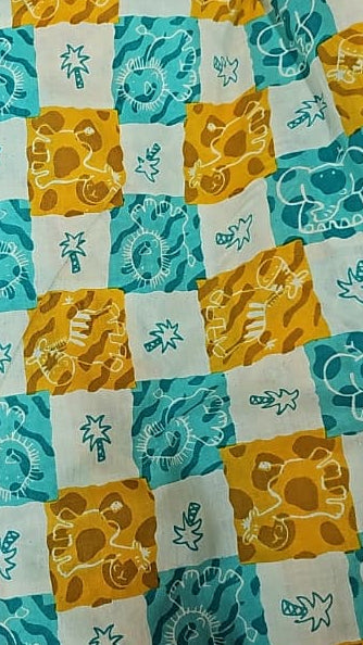 Collection of colorful patchwork fabric squares.
