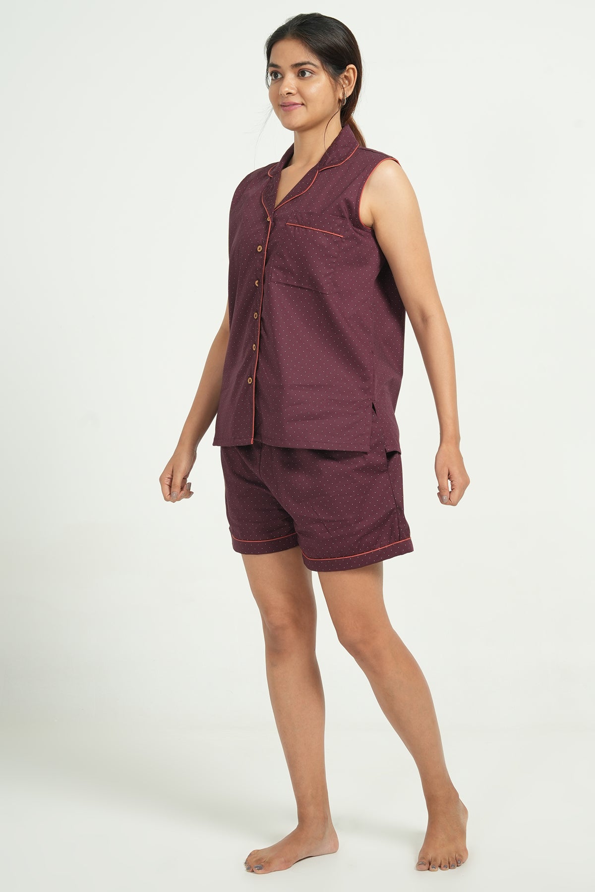 Shorts Set Combo - Lavender and Maroon ( Set of 2 ) - BREATH:ABLES