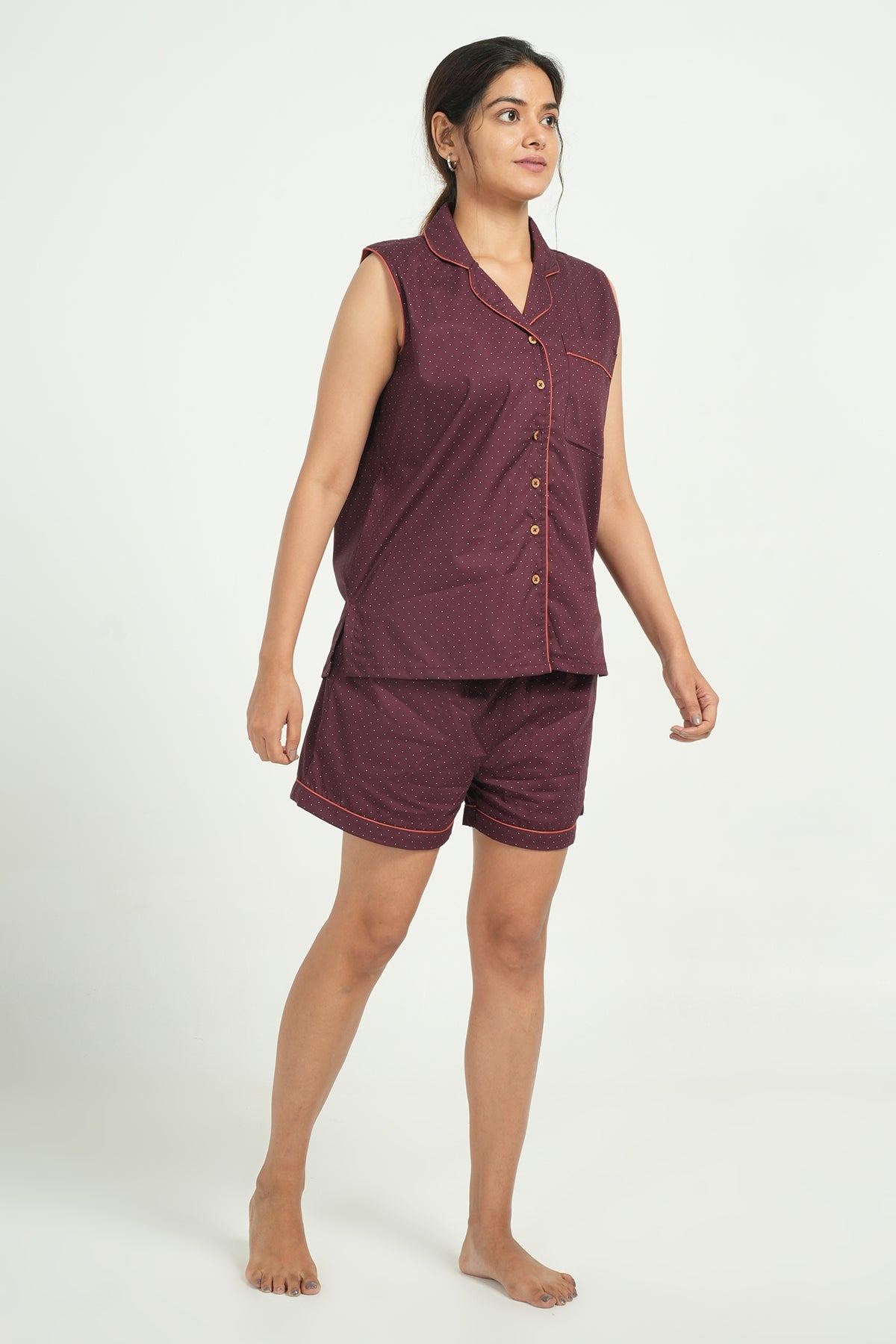 Shorts Set Combo - Lavender and Maroon ( Set of 2 ) - BREATH:ABLES