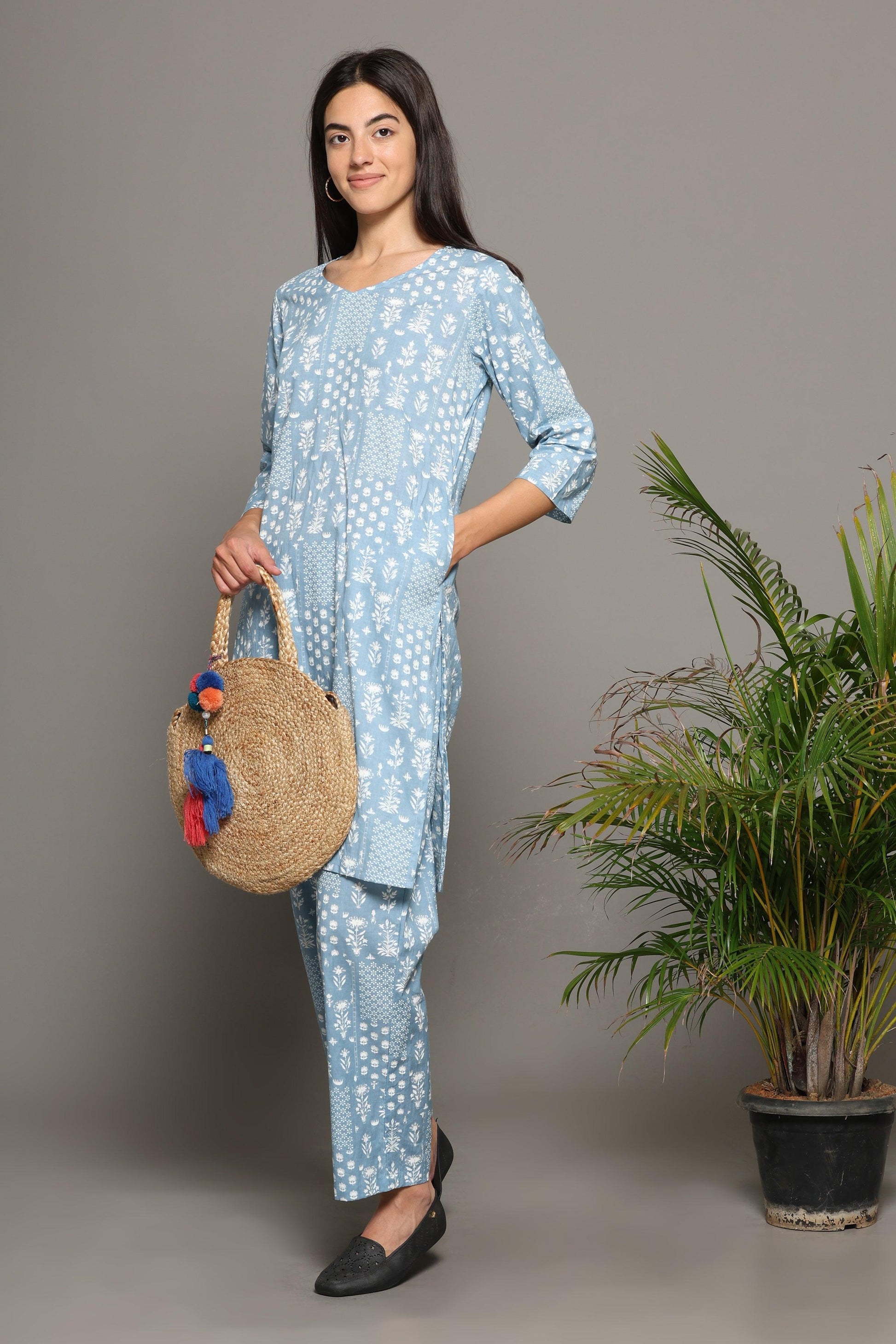 Bellerose Long Kurta Co-Ord Set - BREATH:ABLES