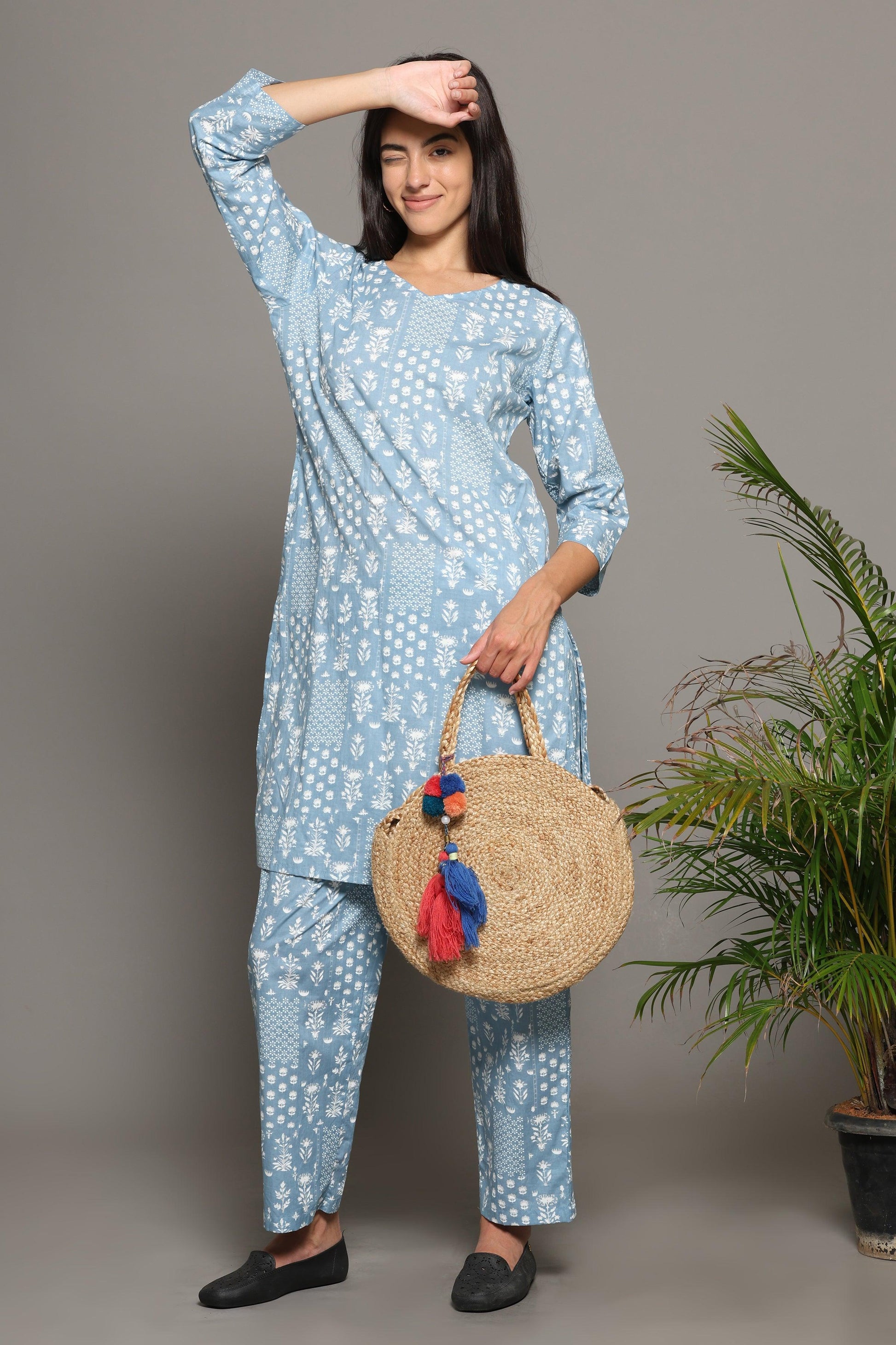 Bellerose Long Kurta Co-Ord Set - BREATH:ABLES