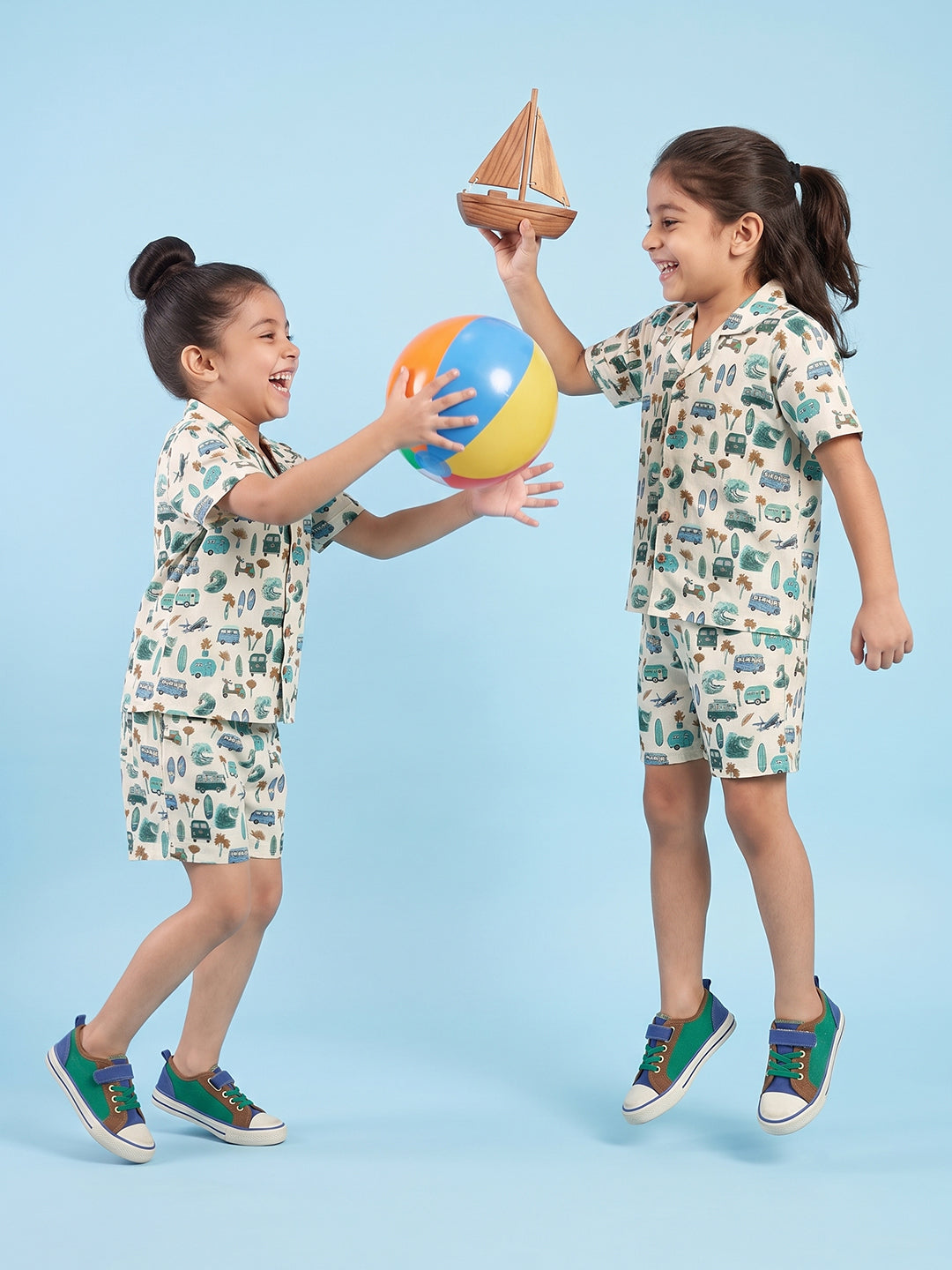Kids Playing in shorts set 