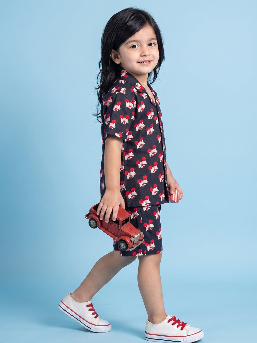 Shorts set mickey mouse print 